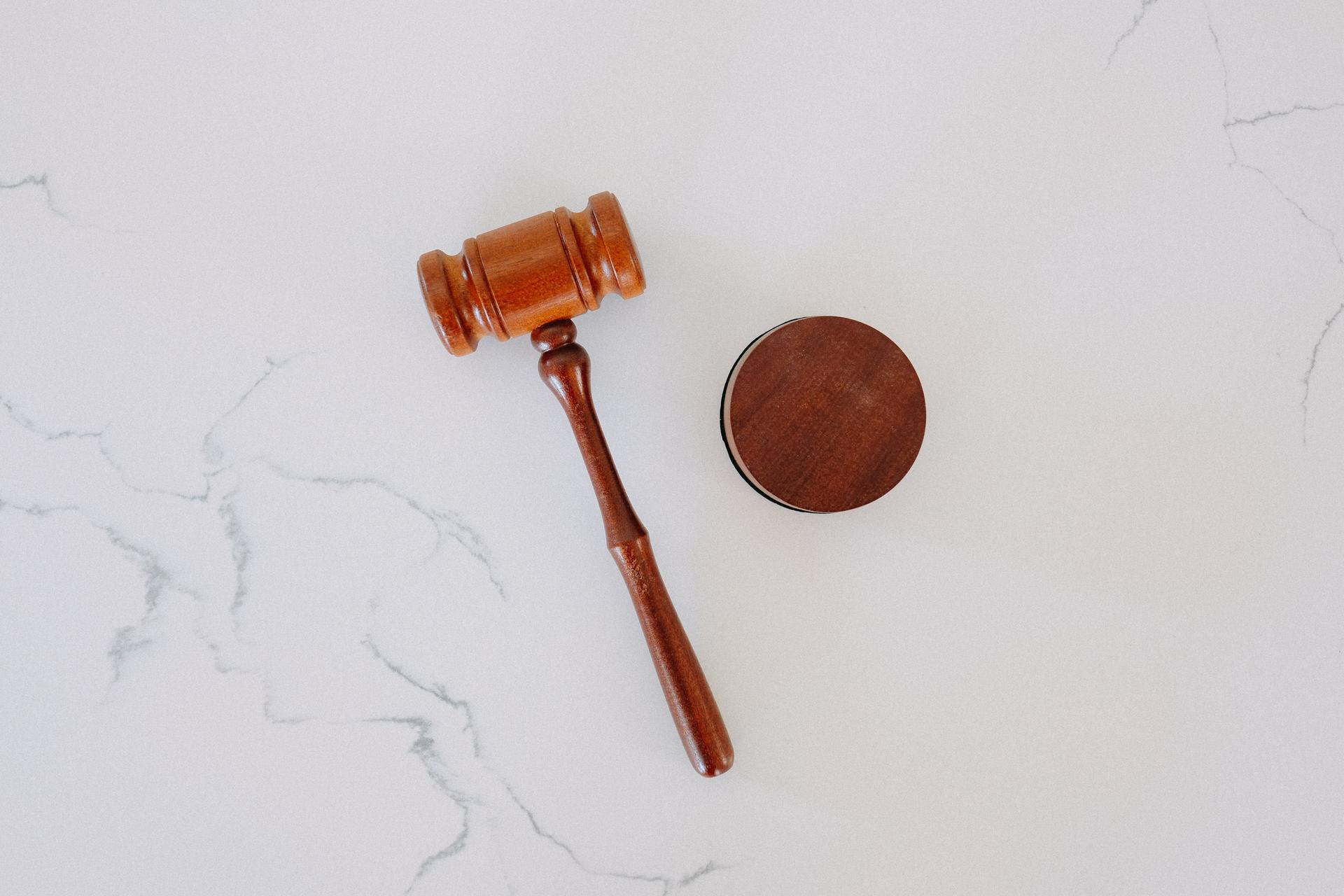 wooden gavel, indoors